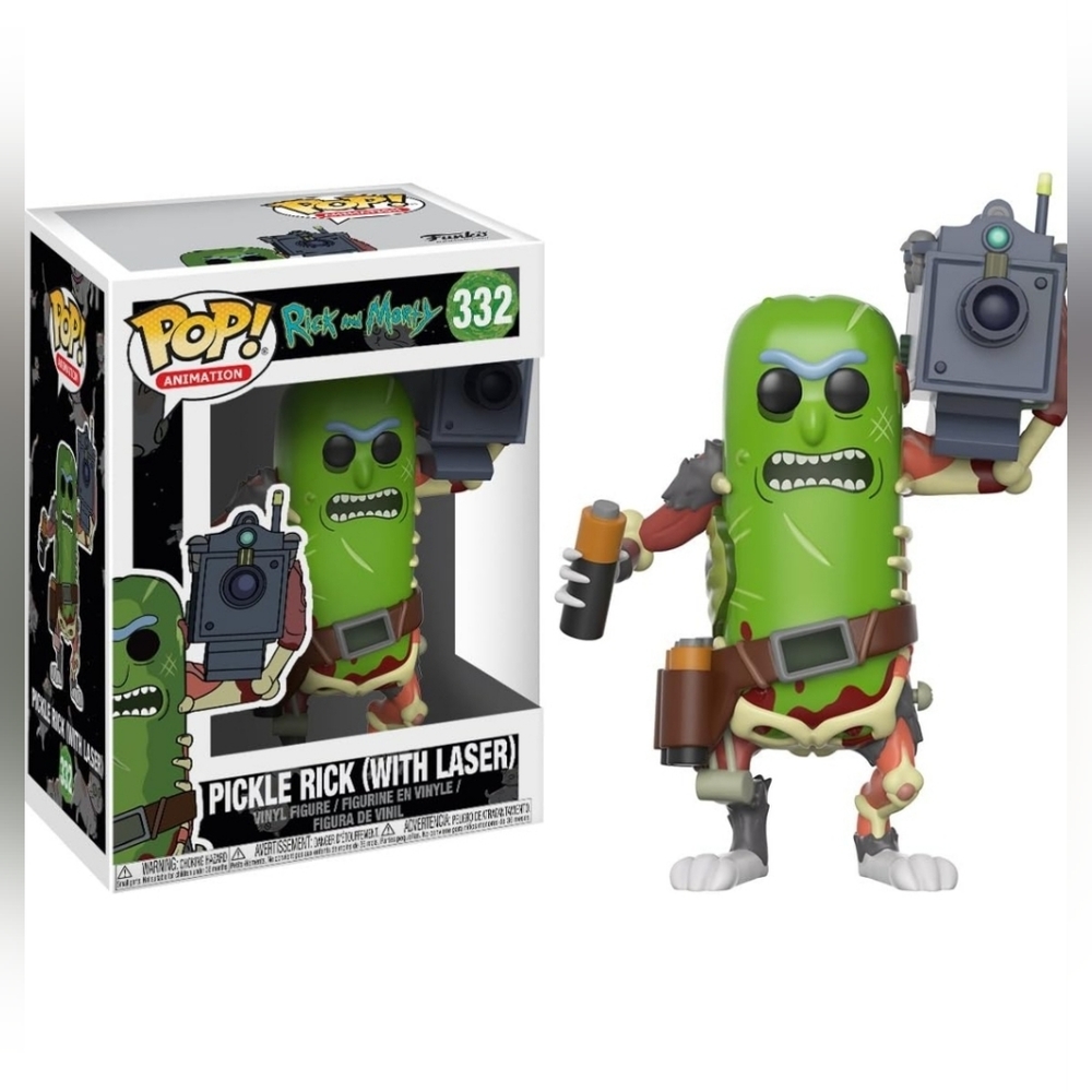 Funko Pop Pickle Rick (with laser) #332- unopened box